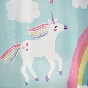 Pottery Barn Kids Unicorn Shower Curtain - Pastel Delight